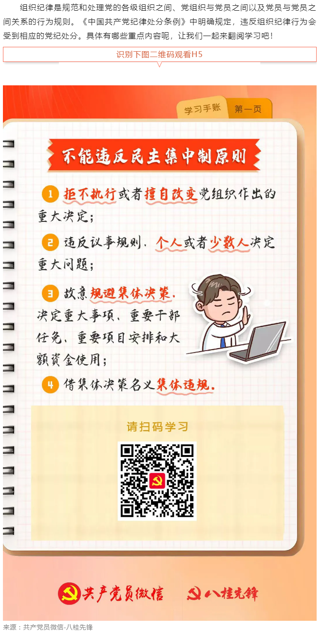 學(xué)習(xí)手賬｜哪些組織紀(jì)律行為不能違反？.png